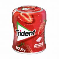 آدامس توت فرنگی بدون شکر تریدنت Trident حجم 82 گرم