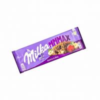 شکلات تخته ای با مغز کشمش و فندق Raisins & Nuts میلکا milka حجم 270 گرم