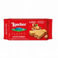 ویفر لواکر loacker شکلاتی فندقی 45 گرم