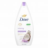 شامپو بدن (بدون سولفات) داو Dove مدل relaxing حاوی رایحه گل یاسمن و شیر نارگیل 500 میل