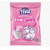 مارشمالو تیوا Tiva مدل Pink & White (بدون قند) 30 گرم