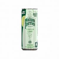 نوشیدنی آب گازدار طعم دار لایم (Lime) Maison Perrier حجم 250 میل