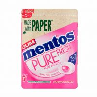 آدامس منتوس mentos بادکنکی با زالیتول بدون شکر بسته 50 عددی