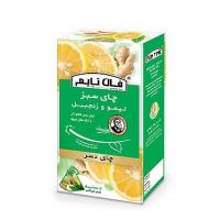 چای دسر سبز (لیمو و زنجبیل) فان تایم بسته 12 عدد تی بگ