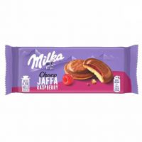 بیسکویت میلکا milka مدل Choco Jaffa Raspberry حجم 147 گرم