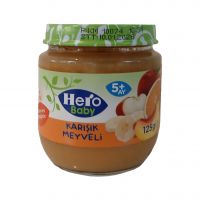 پوره مخلوط میوه ها Hero Baby هیرو بیبی 125 گرمی