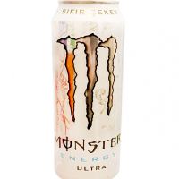 نوشابه انرژی زا بدون قند مانستر مدل Ultra وایت 500 میلی لیتر