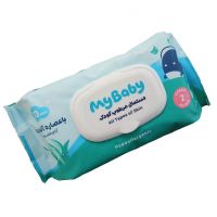 دستمال مرطوب کودک با عصاره آلوئه ورا مای بیبی 70 عددی