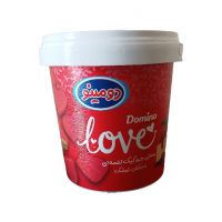بستنی چیز کیک لقمه ای با روکش تمشک love دومینو 58 گرم