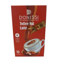 پودر قهوه فوری لاته DONISSI دونیسی با تکه های آجیل و تافی 10 ساشه