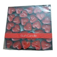شمع وارمر مدل قلبی SUFI CANDLE صوفی کاندل 50 عددی