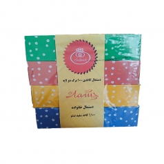دستمال کاغذی 4 عددی 100 برگ دولا چشمک